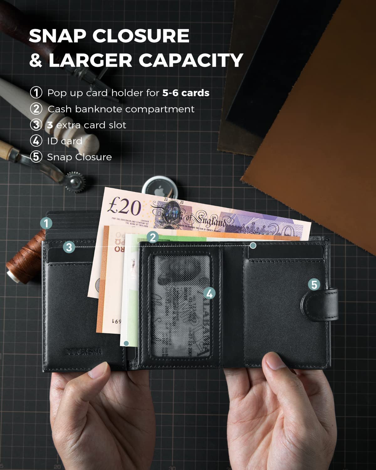 Card Case Wallet With Id Window